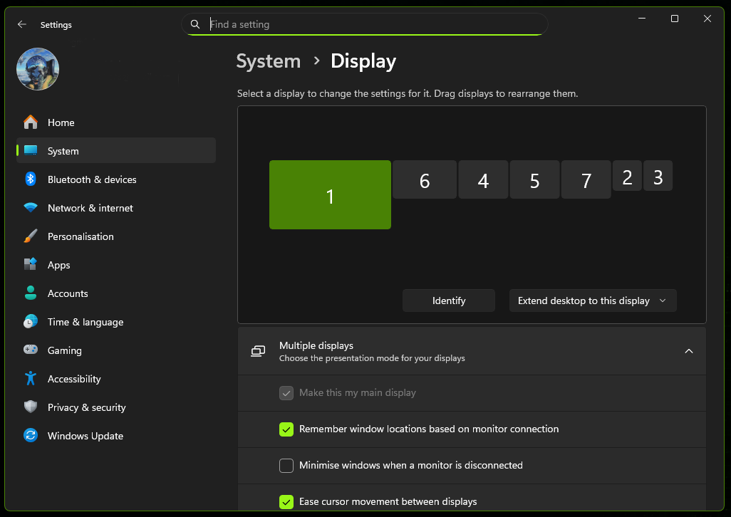 Monitor Layout Save and Restore